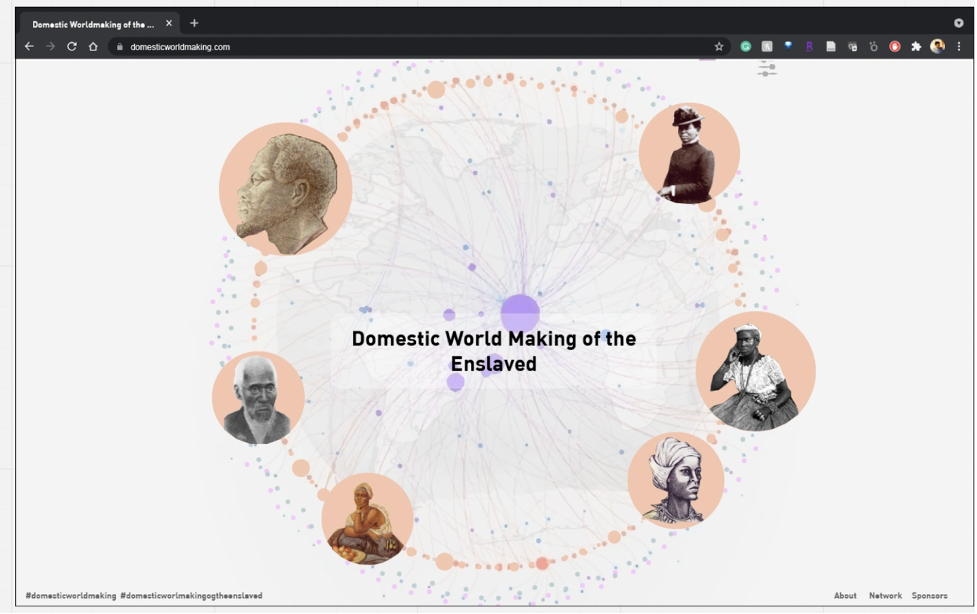 Global Connections Fellowship - Domestic Worldmaking of the Enslaved Workshop February 19, 2022. 10am - 3.45pm EST
